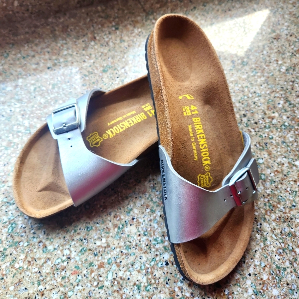 EU 41 Birkenstock Madrid Sandal Silver